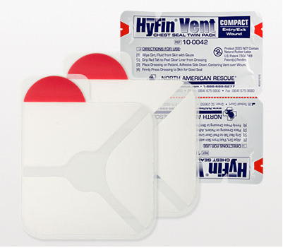 Compact HyFin Vent Chest Seal Twin Pack | NAR