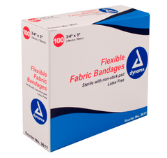 Adhesive Fabric Bandages Sterile - 3/4" x 3"