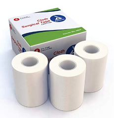 Cloth Surgical Tape Rolls 3" x 10 yards White  Dynarex  medical-gear-outfitters.myshopify.com Medical Gear Outfitters