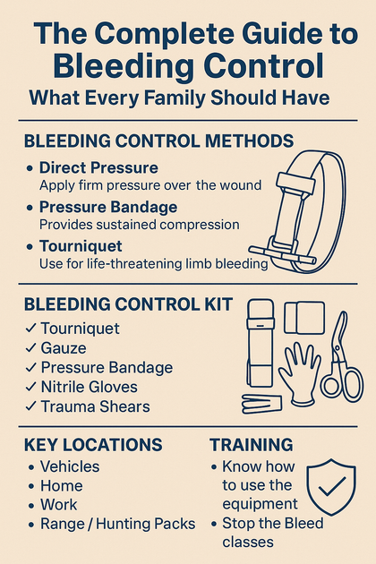 Bleeding Control Guide for Families | Tourniquets & Kits | Medical Gear ...