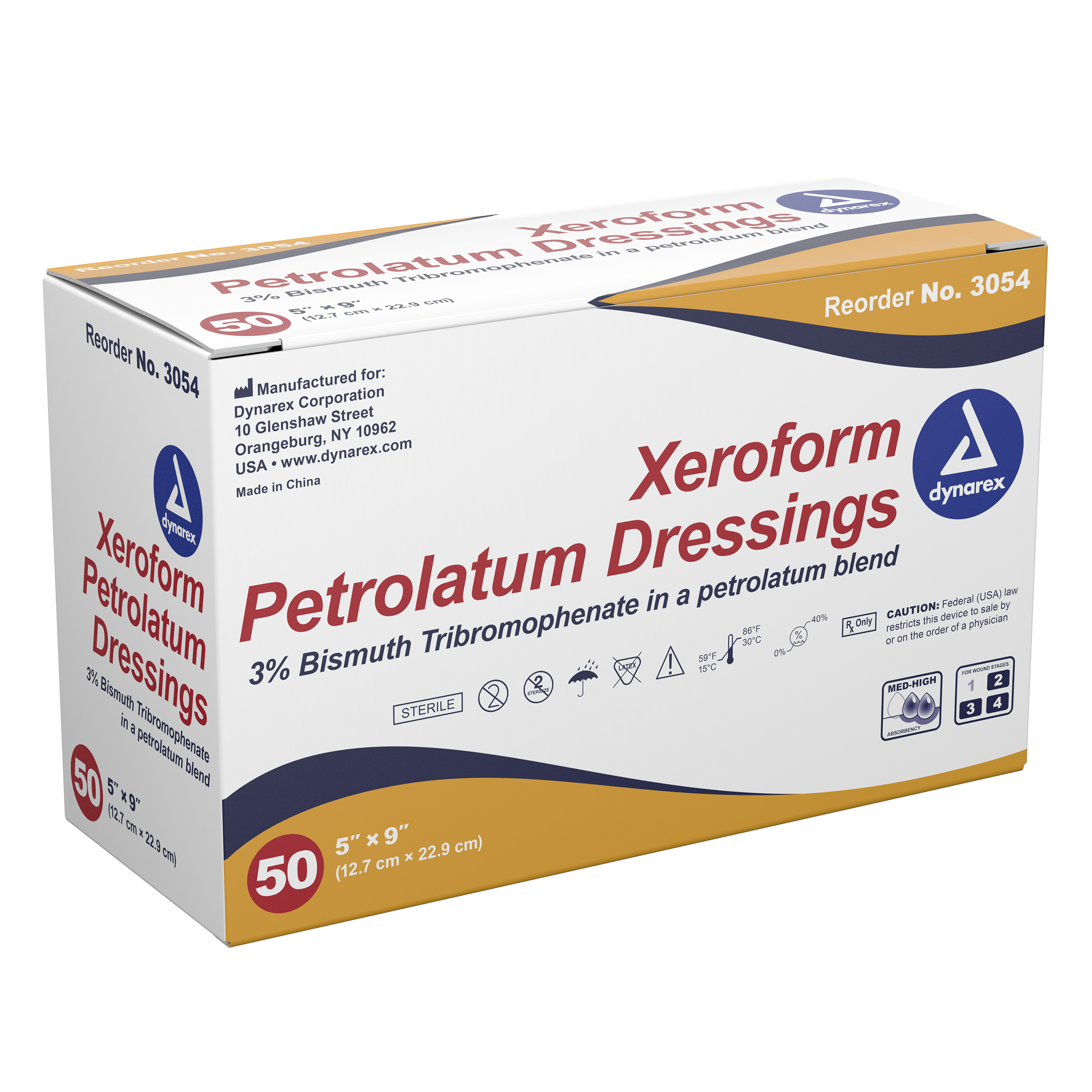 Xeroform Gauze Dressings Box of 50 | First Aid Kit Supplies | Medical Gear Outfitters Xeroform Gauze Dressings Box of 50 | First Aid Kit Supplies | Medical Gear Outfitters