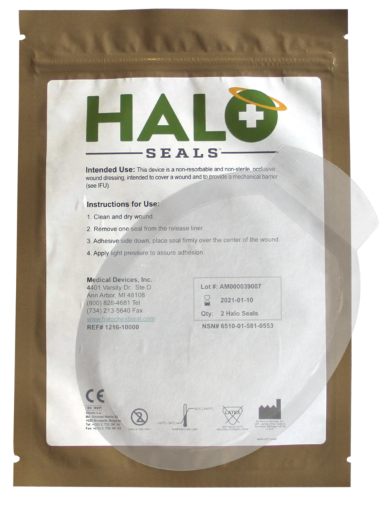 Halo Chest Seal  Medical Gear Outfitters  medical-gear-outfitters.myshopify.com Medical Gear Outfitters