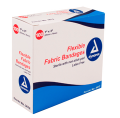 Adhesive Fabric Bandages Sterile - 1" x 3"