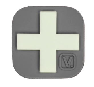 Medical Cross - &quot;Super-Lumen&quot; Glow-In-The-Dark Patch Wolf Gray Vanquest  medical-gear-outfitters.myshopify.com Medical Gear Outfitters