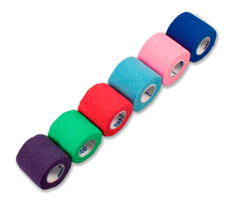 Sensi-Wrap Self-Adherent Bandage Rolls Rainbow (6/color)
