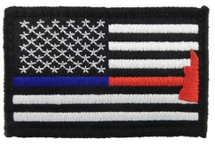 Police & Firefighter Axe Thin Blue & Red Line