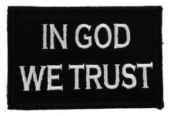 In God We Trust Patch Black and White Medical Gear Outfitters  medical-gear-outfitters.myshopify.com Medical Gear Outfitters