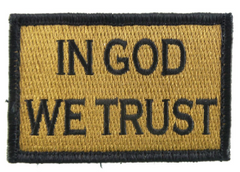 In God We Trust Patch Coyote and Black Medical Gear Outfitters  medical-gear-outfitters.myshopify.com Medical Gear Outfitters