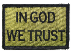 In God We Trust Patch Green and Black Medical Gear Outfitters  medical-gear-outfitters.myshopify.com Medical Gear Outfitters