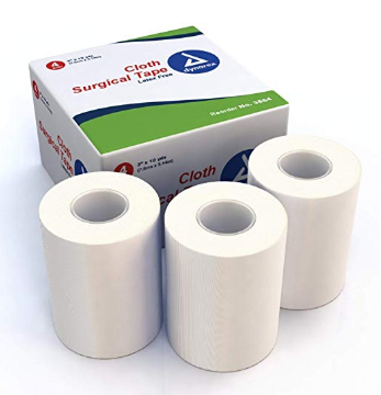 Cloth Surgical Tape Rolls 3&quot; x 10 yards White  Dynarex  medical-gear-outfitters.myshopify.com Medical Gear Outfitters