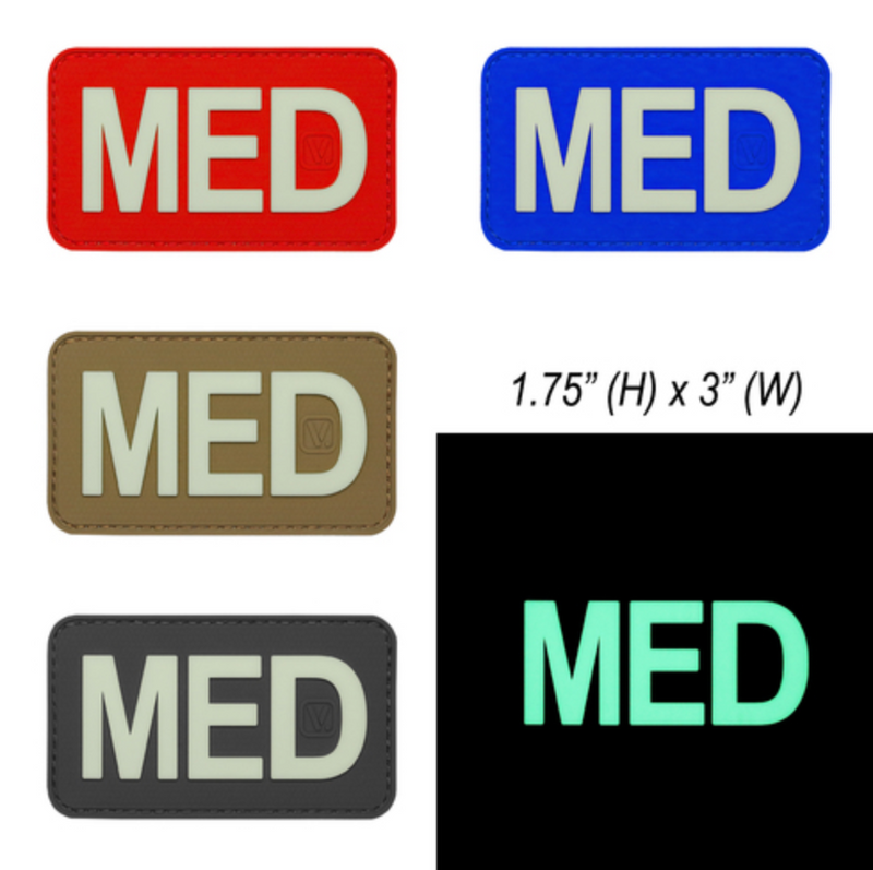 Medic Patch OD  Velcro, 1.75 x 2.75