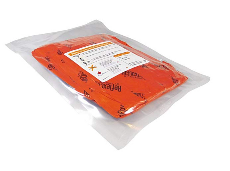Blizzard Compact Blanket, 2-Layer, Orange - Medical Gear Outfitters